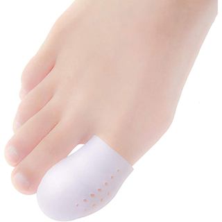 Pacote com 10 Protetores para Dedos Grandes dos Pés, Protetores de Gel para os Dedos, Novas Capas de Silicone Respirávei