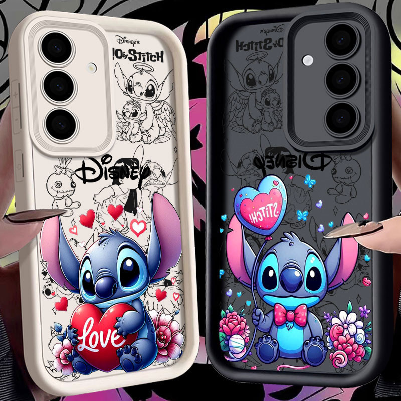 Capa de Telefone Stitch Baby para Samsung Galaxy S25 S24 S23 S22 S21 Ultra Plus 