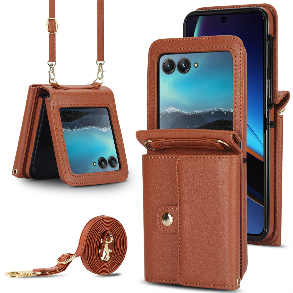 Cordão Carteira Caso De Telefone Para Motorola MOTO Razr 60 50 40 Ultra Longo Ci