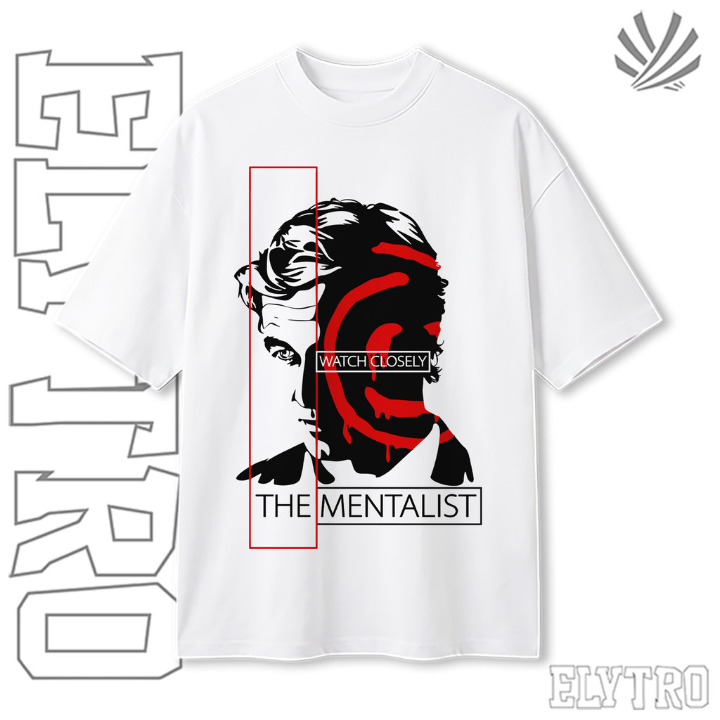 Camiseta Oversized O Mentalista Serie Mentalist Streetwear Harajuku Aesthetic Camisa