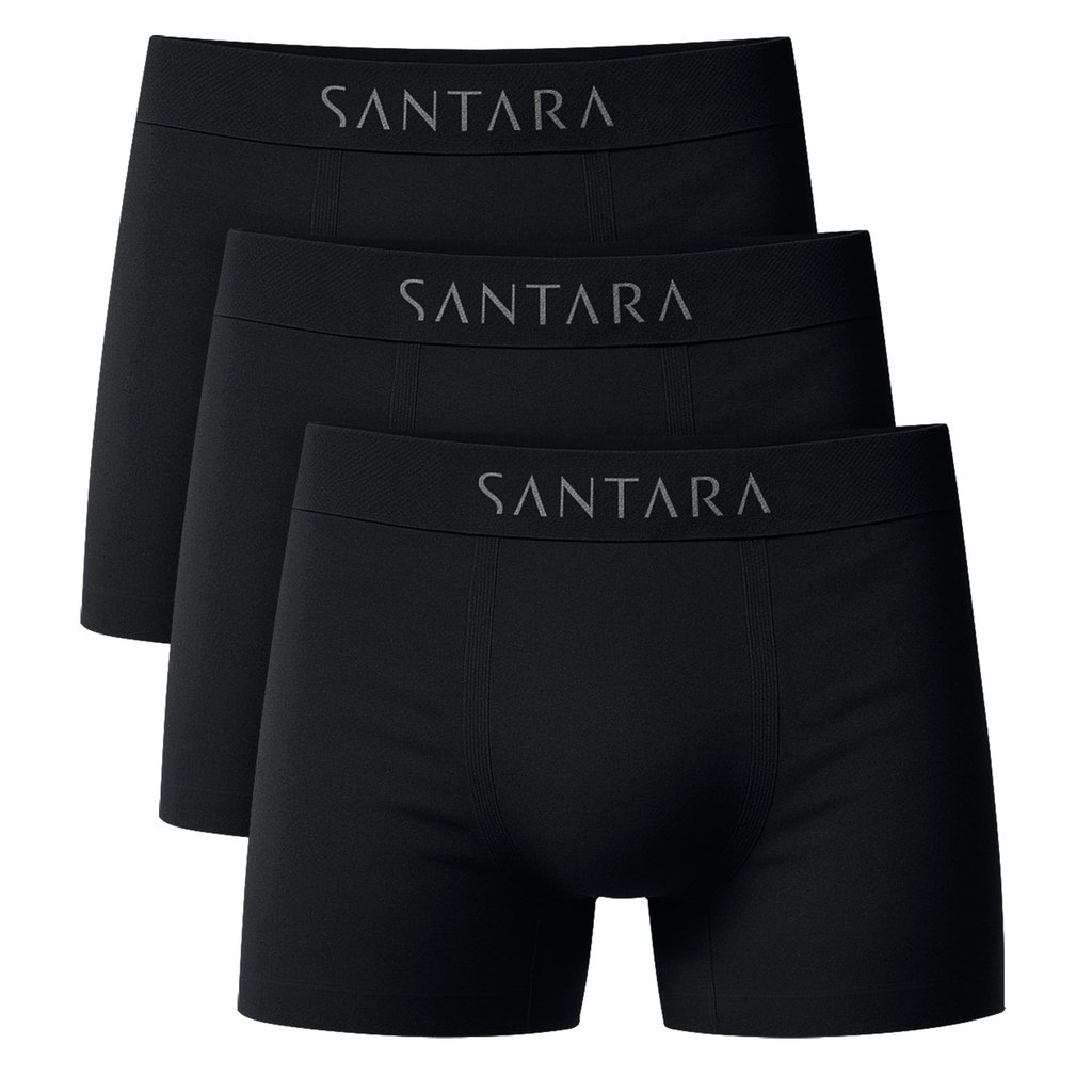 Kit 3 Cueca Boxer Adulto Microfibra Sem Costura Kit Cueca Box Cueca Masculina Santara Usee Brasil