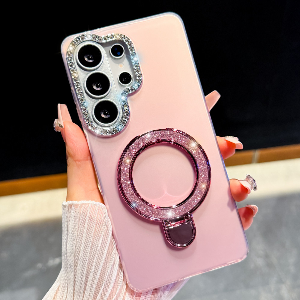 Capa De Telefone De Strass Para Samsung Galaxy A18 A57 A37 A27 A17 A56 A36 A26 A16 A55 A35 A15 5G S26 S25 S24 S23 Ultra 