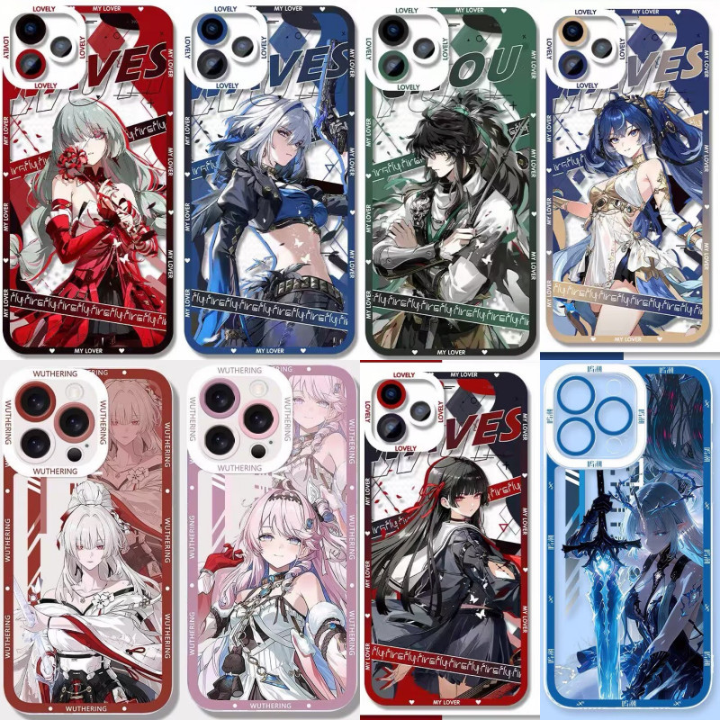 Wuthering Ondas Personagem Caso Para Samsung Galaxy A27 A57 A37 A56 A36 A26 A17 A16 A55 A54 A07 A06 5G Claro Rover Augst