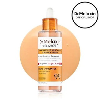 [Dr.melaxin Oficial] Sérum Peel Shot Kojic Turmeric 80ml para Cuidado de Manchas Escuras, Esfoliante com Niacinamida, Cu