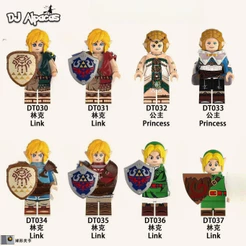 Blocos De Construção Figuras Brinquedo Colecionável DT035 DT036 DT037