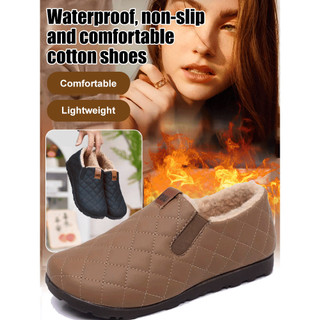 【Super Quente】Sapatos de algodão grosso e acolchoado para maior aquecimento/Botas Impermeáveis/Calçados Antiderrapantes