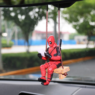 Deadpool Car Retrovisor De Carro Pingente De Espelho Mini Modelo Figura De Brinquedo