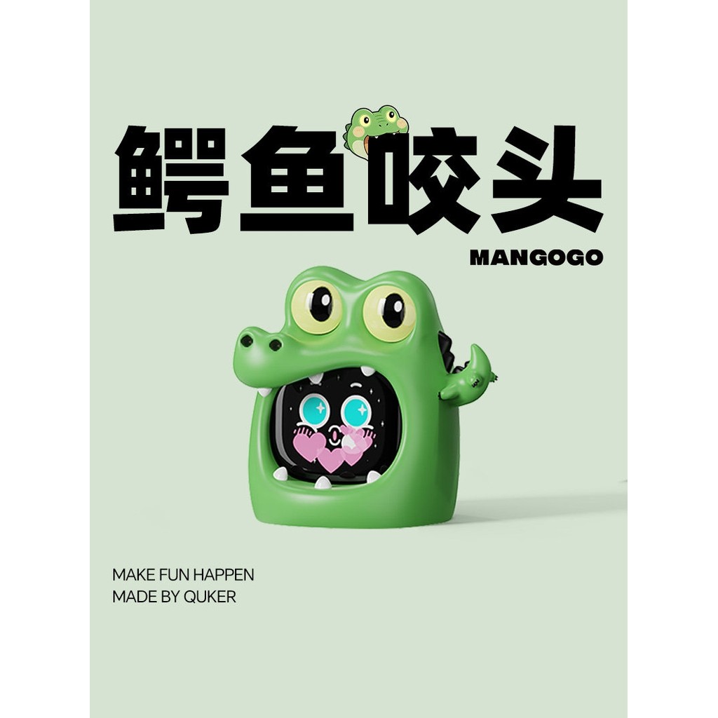 MANGOGO crocodilo mordida capacete escudo carro robô criativo na moda jogar decoração eletrônica para animais de estimaç
