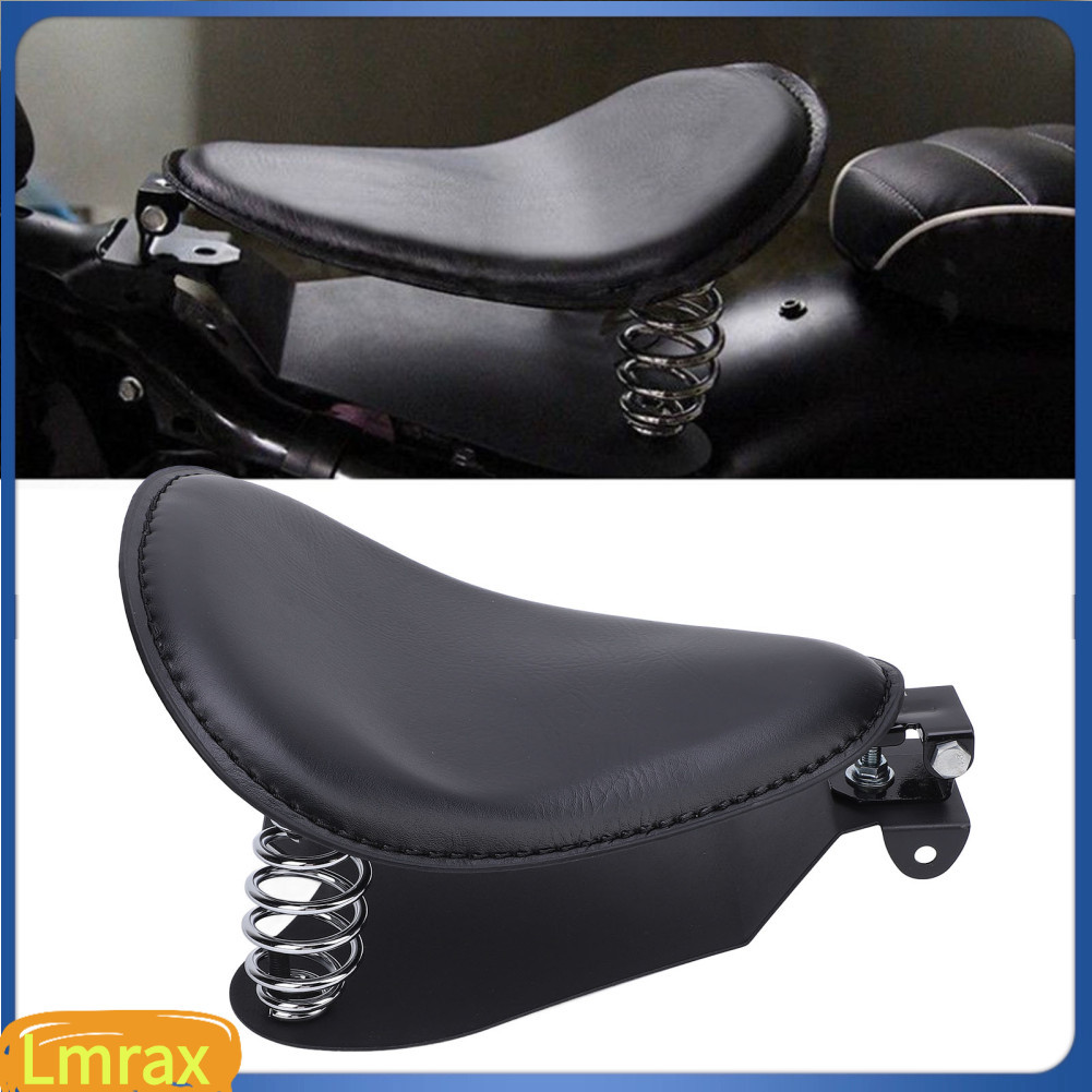 Lmrax-br assento solo de motocicleta universal, almofada de mola única com kit de suporte adequado para motocicletas