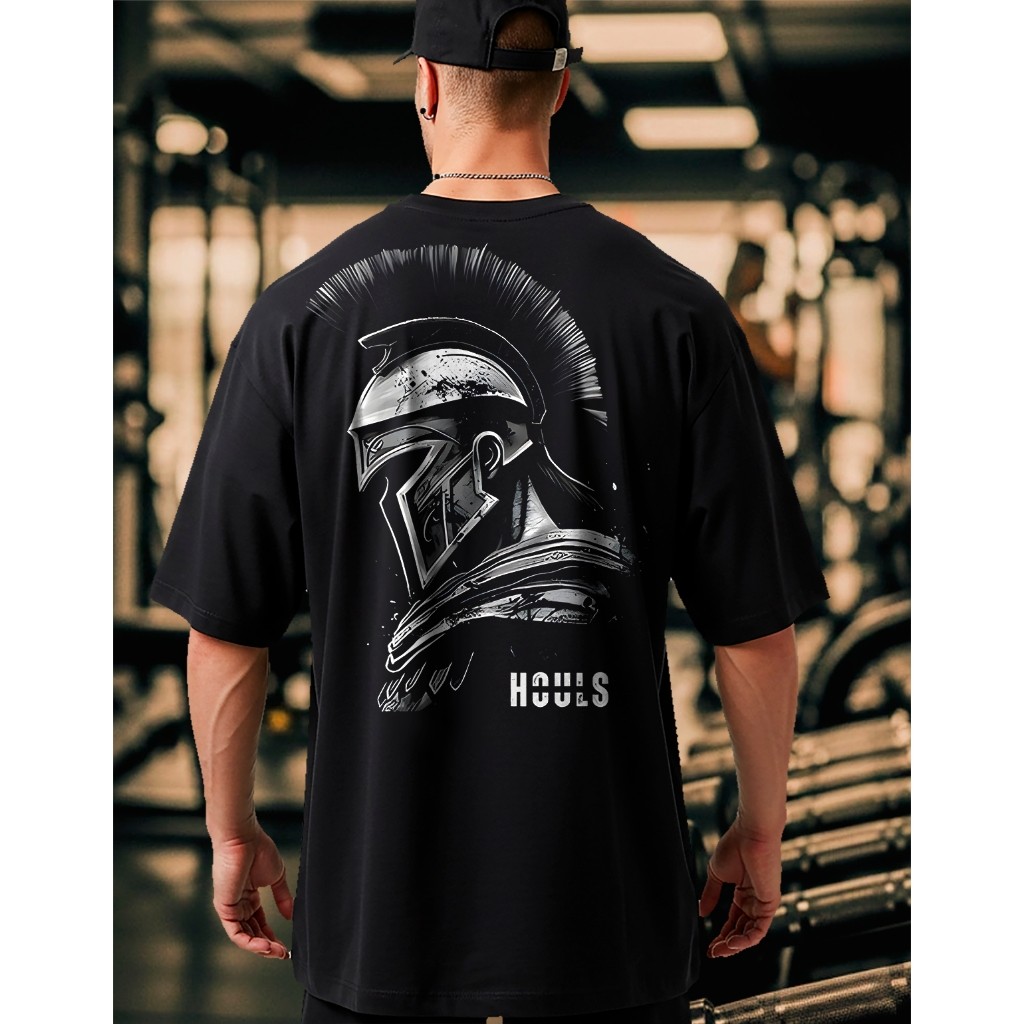 Camiseta Oversized Spartano Musculação Grande Algodão Streetwear Treino Academia PP ao G2