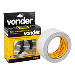 Fita Antiderrapante Transparente 50 Mm X 5 M Para Piso Vonder