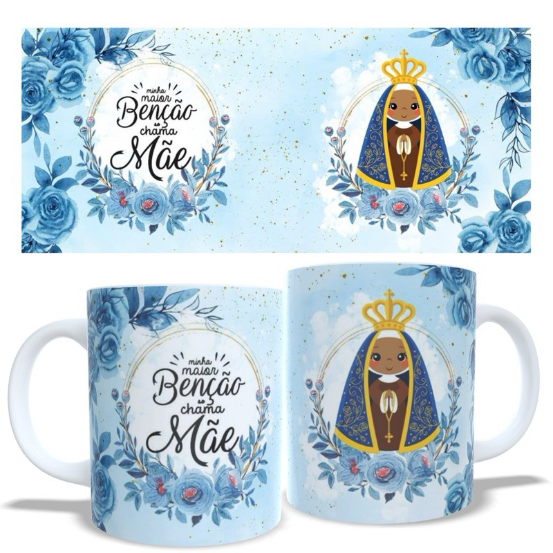 NOSSA SENHORA CANECA DE PORCELANA 325 ML
