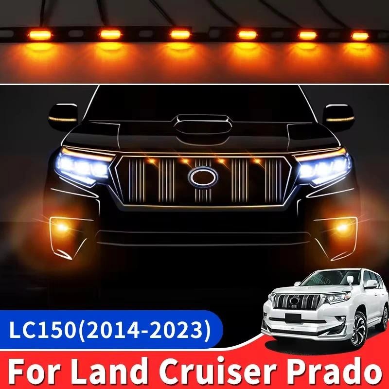 2014-2023 Para Toyota Land Cruiser Prado 150 LC150 Acessórios De Modificação Led Luz Grade Central Lâmpada Largura