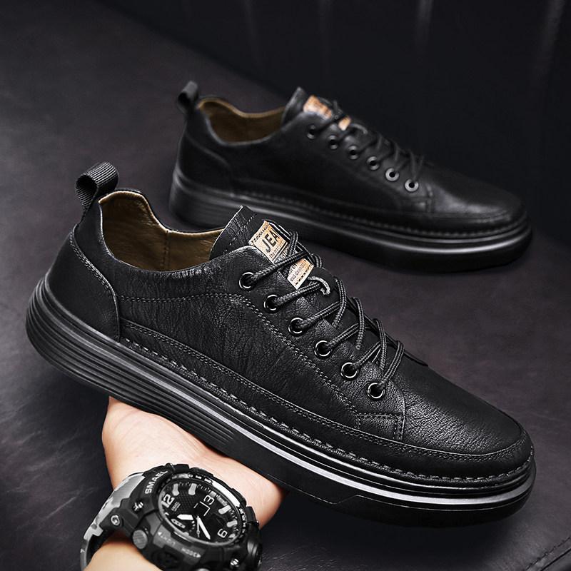 Sapatos de couro masculinos 2026 novo estilo sapatos casuais masculinos jovens negócios Formal Wear sapatos masculinos à