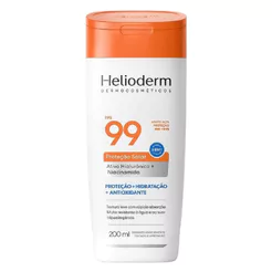 Protetor Solar Helioderm 3 em 1 FPS 99 Proteção e Hidratação e Antioxidante Sem Cor 200ml