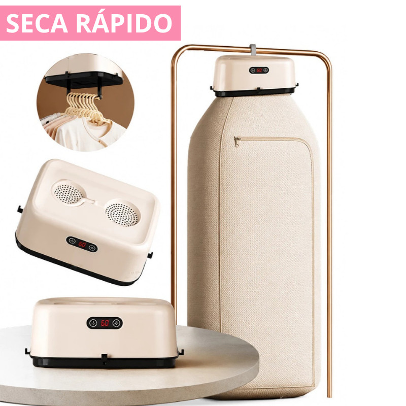Secador Roupas Portátil Eletrico Secador Suspenso Cortina Seca Rapido