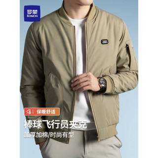 Romon jaqueta Bomber masculina outono inverno algodão engrossado novo estilo gola de beisebol Casual solto roupas superi