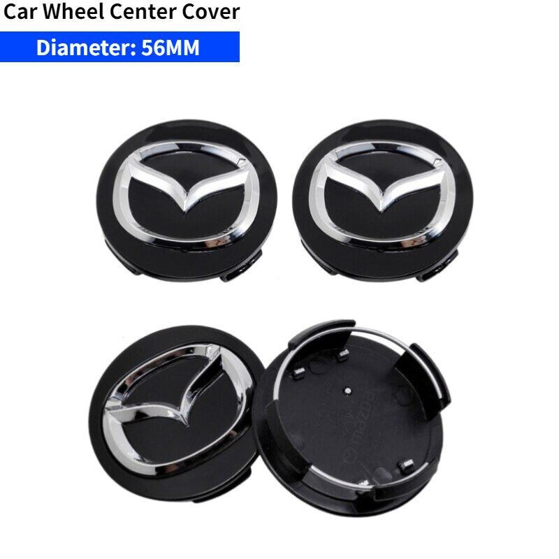 Tampas de Centro de Roda de Carro 52/56/60mm para Mazda 2 3 6 Atenza MX3 MX5 CX3 CX5 CX9 323 626 RX8 RX7 Protege Axela M