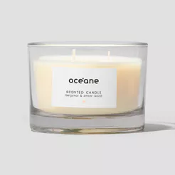 Vela 3 Pavios de Bergamota e âmbar - Scented Candle 290g