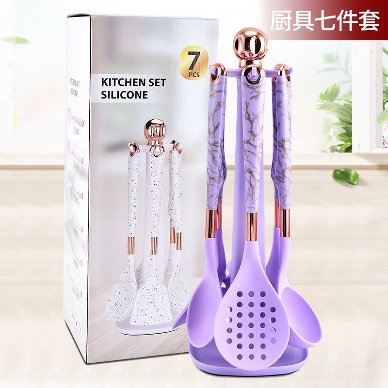 Espátula conjunto de utensílios de cozinha conjunto completo colher de sopa doméstica alimentos Silicone antiaderente Pa