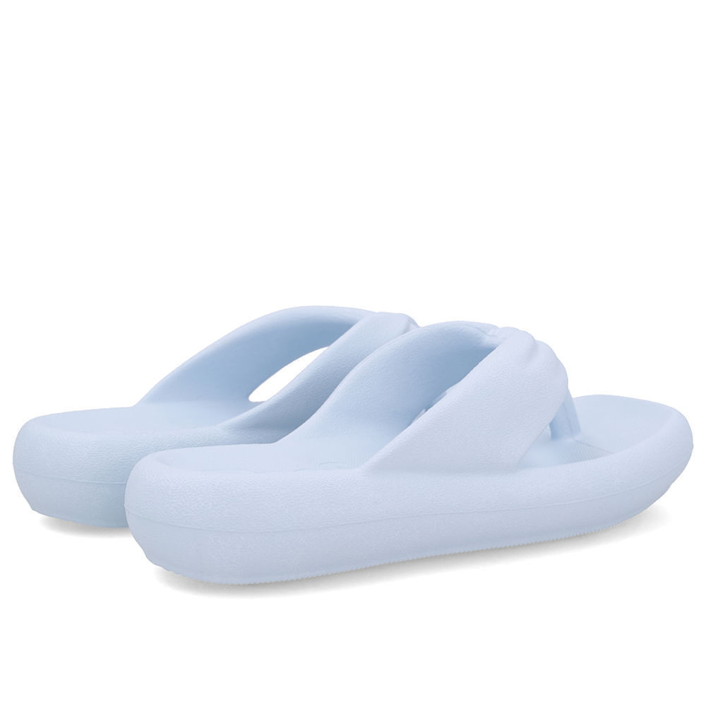 Chinelo Azul Poofy Bico Quadrado Eva — imagem 2 de 2