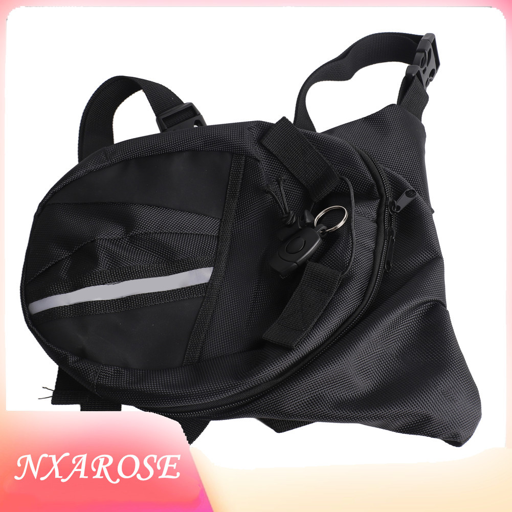 Nxarose Saco de perna cintura à prova dwaterproof água náilon cintura ajustável cinto bolsa da motocicleta conveniente