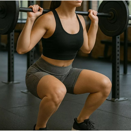 SHORTS LEGGING LEG FEMININO ACADEMIA FITNESS SEM TRANSPARENCIA