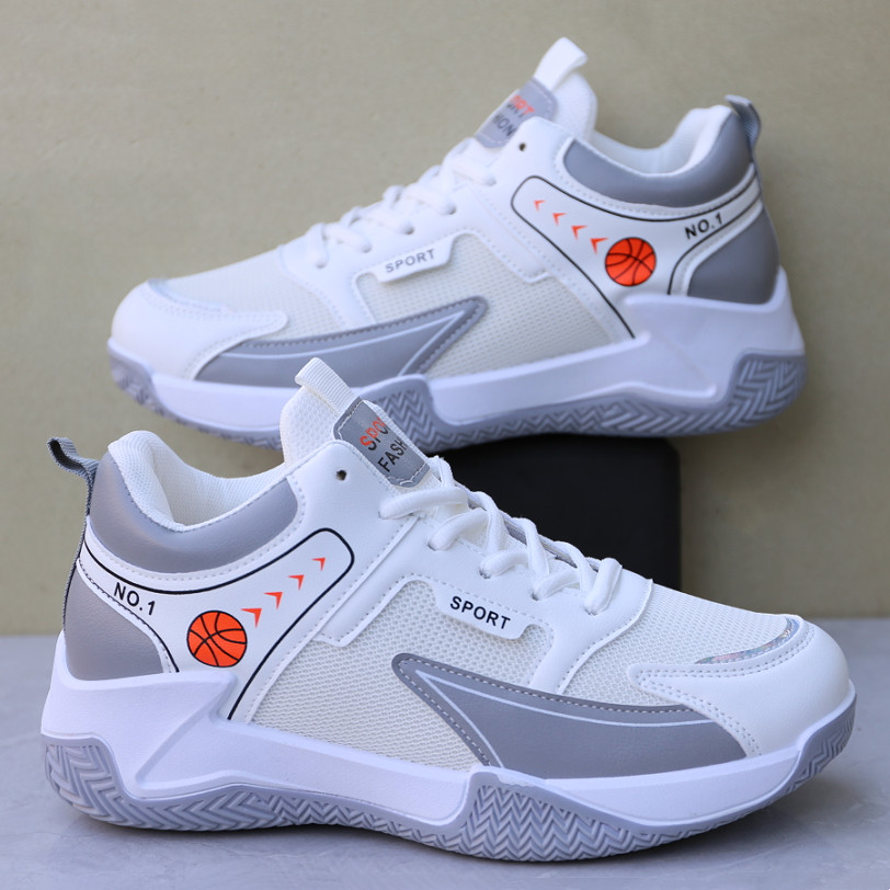 Sapatos esportivos masculinos confortáveis malha respirável estudante tênis adolescente Casual antiderrapante resistente
