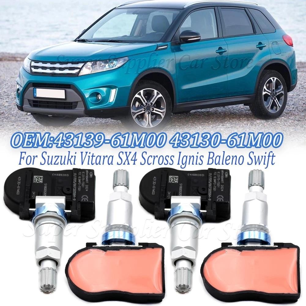 1/4 Pçs TPMS 433MHz Sensor De Monitoramento De Pressão Dos Pneus Para Suzuki Vitara SX4 S-cross Ignis Baleno Swift Jimmy