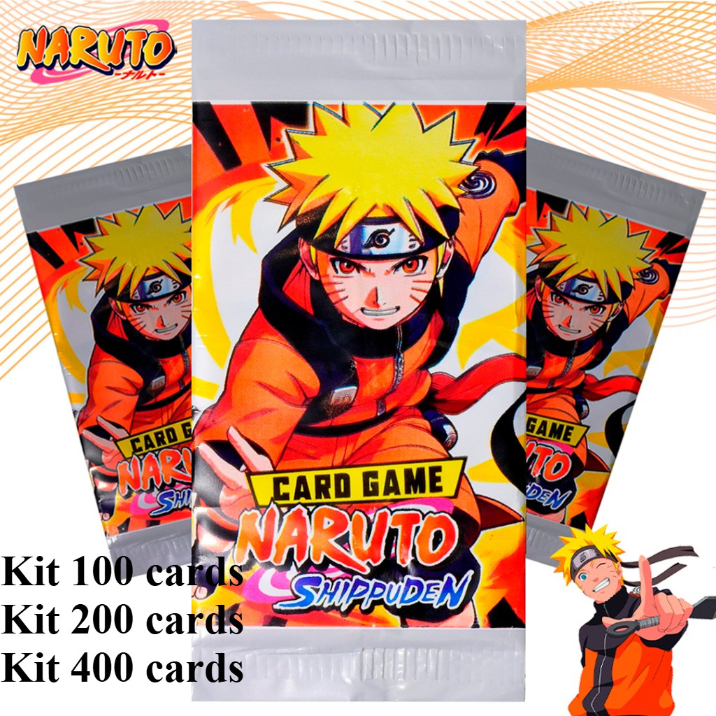 KIT CARDS - NARUTO (CARTINHAS) Bafo bater saquinho surpresa para festa