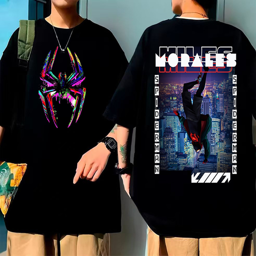 Camiseta Oversized Estampada - Homem-Aranha - Streetwear Casual Confortável Unissex - 100% Algodão Envio Rápido