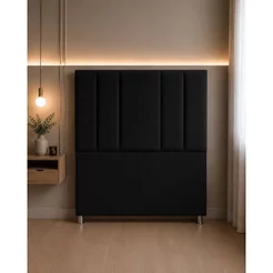 Cabeceira De Solteiro Estofada 90 cm Stily Conforto Suede