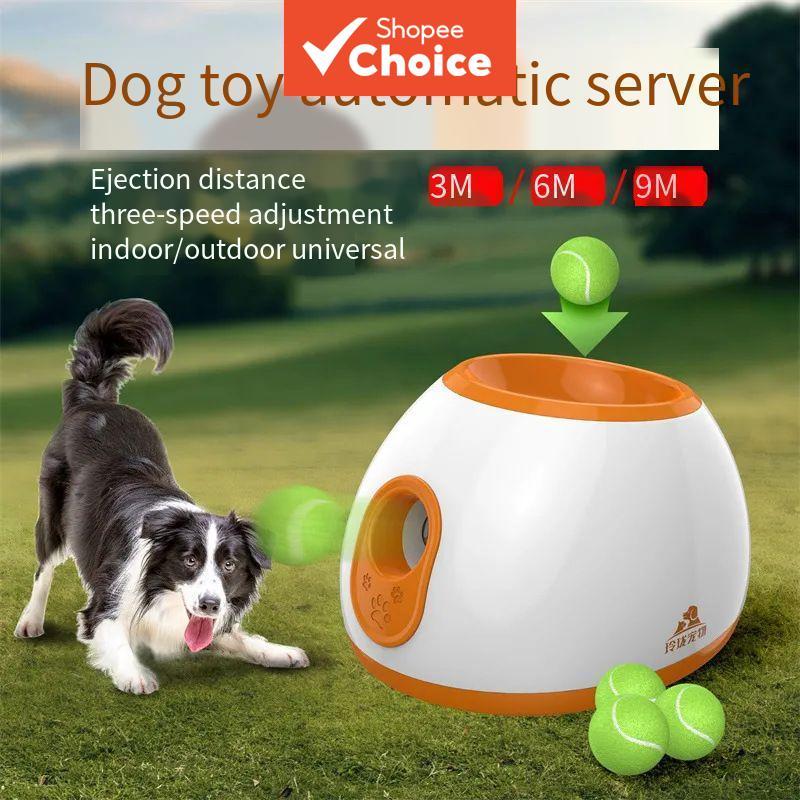 Lançador Automático De Bola Para Animais De Estimação , Distância De Três Níveis Ajustável , Interativo , Brinquedo Cães