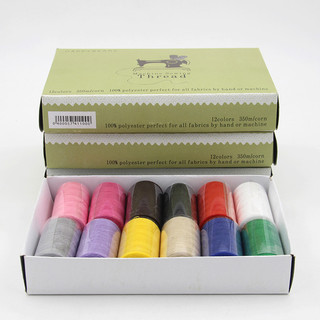 Linha de costura artesanal conjunto doméstico colorido reparação costura preto branco artesanal DYI linha costura artesa