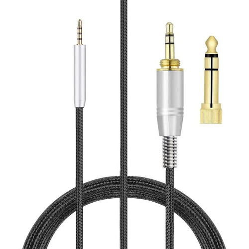 Cabo Para Bose Qc25 Qc35 Oe2 Oe2i Qc20 700 P2 P/ P10 6.35mm Reposição Compatível Headset Fone de Ouvido