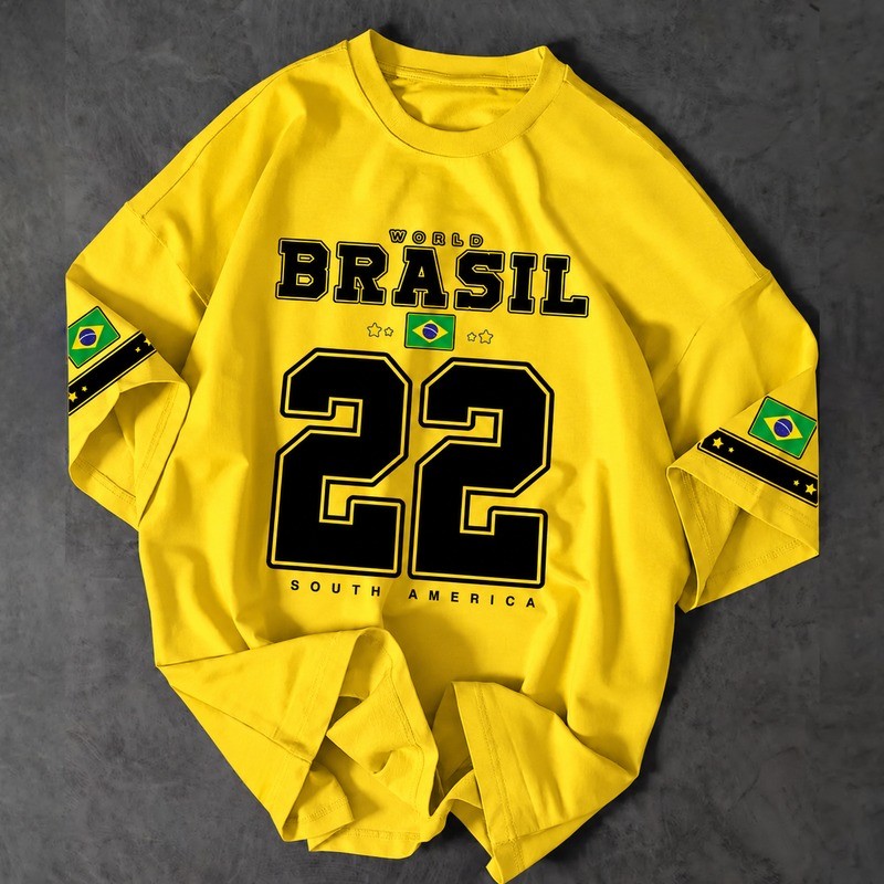 Camiseta Brasil 22 Vintage Estilo Retrô Unissex Streetwear Casual Nacional Camisa Envio Rápido