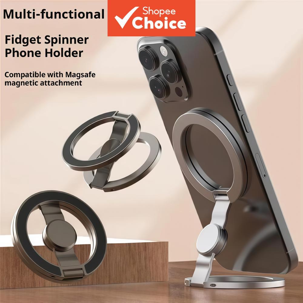 Suporte Magnético para Celular, Grip para Celular, Suporte Magnético para Mesa, Fidget Giratório