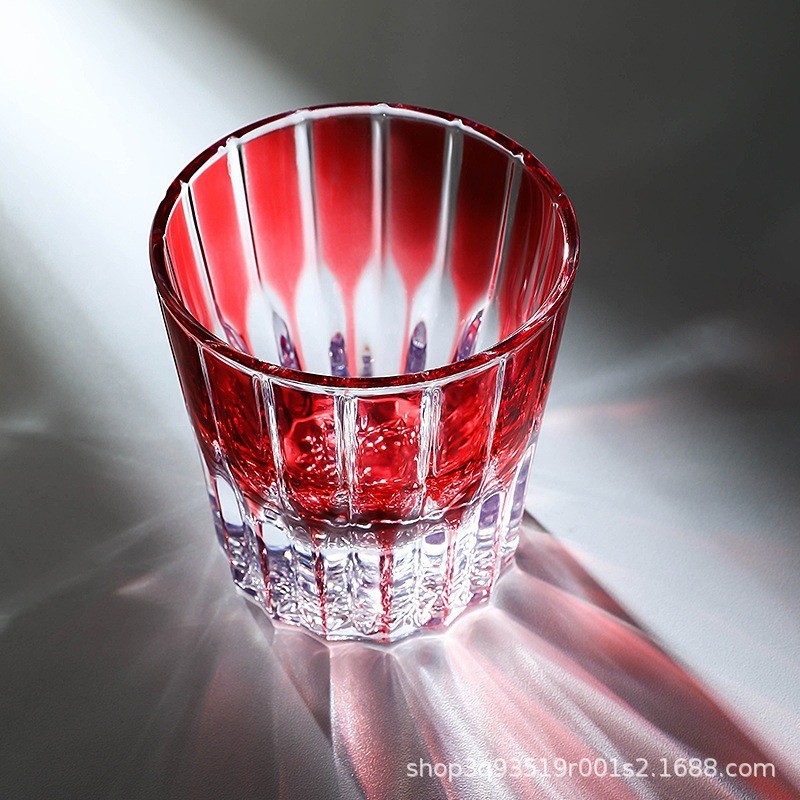 Vidro de cristal Edo Kiriko Starburst vidro uísque vidro doméstico presente coleção grau luz artesanato luxo