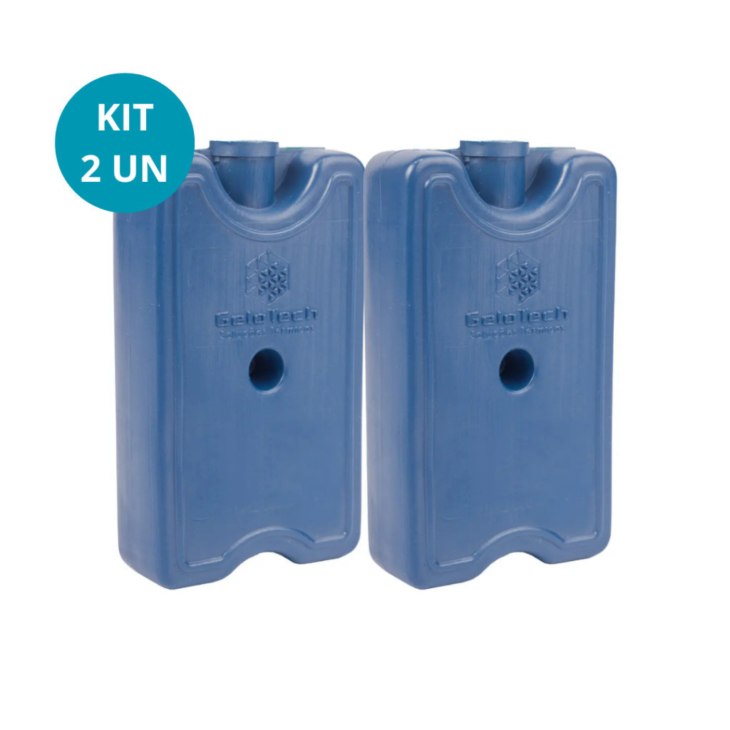 Kit 2 Unidades Gelo Reutilizável Artificial Rígido 100 ml Para Cooler Lancheiras Medicamentos Bebidas