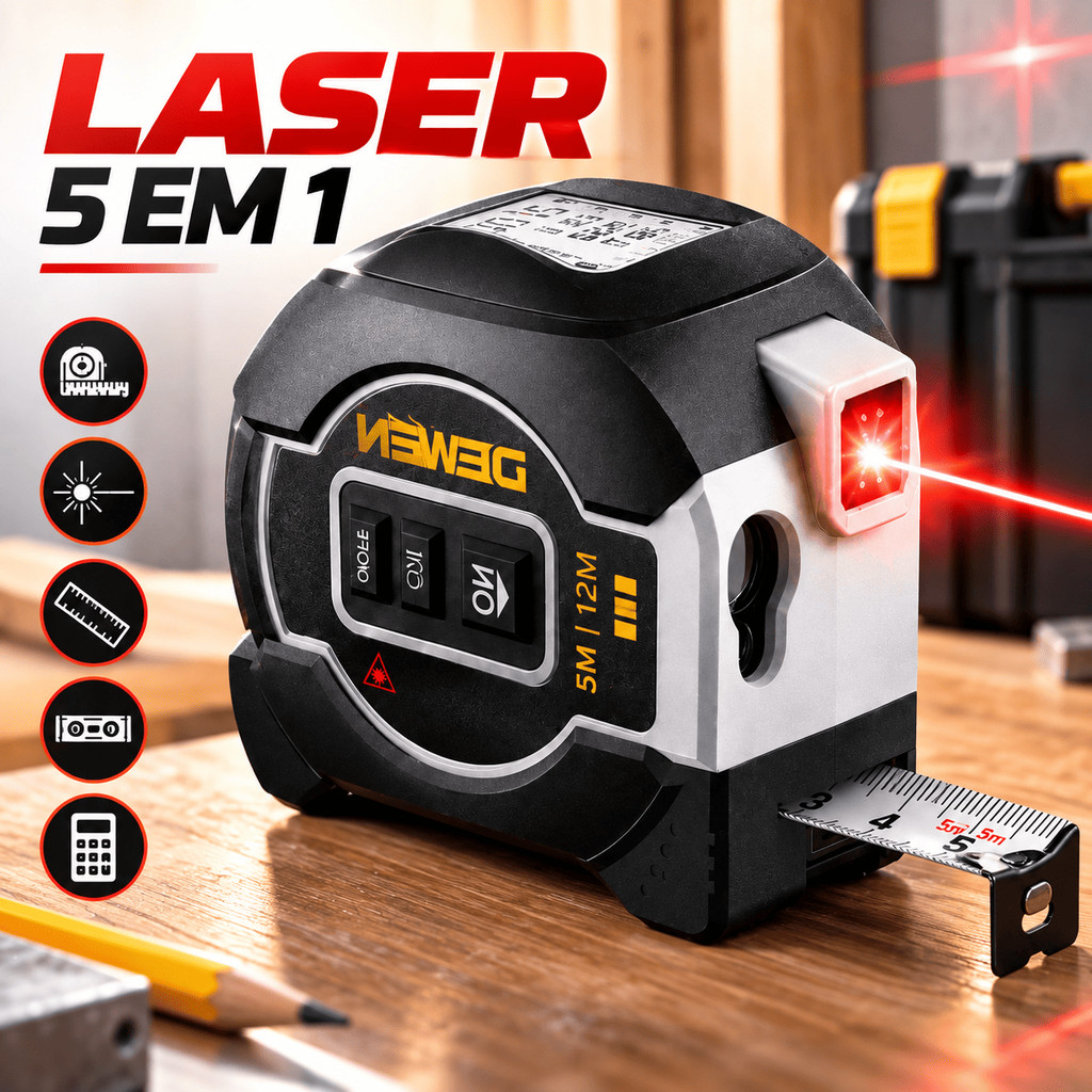 Trena Laser Digital Com Metragem Manual Nivelamento Bolhas 3em1 Aferidor Distâncias Eletrônicos Tela LCD Construção