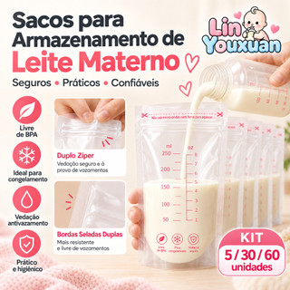 250 Sacos De Armazenamento De Leite Materno Mililitro Para Freezer-Conjunto De 40