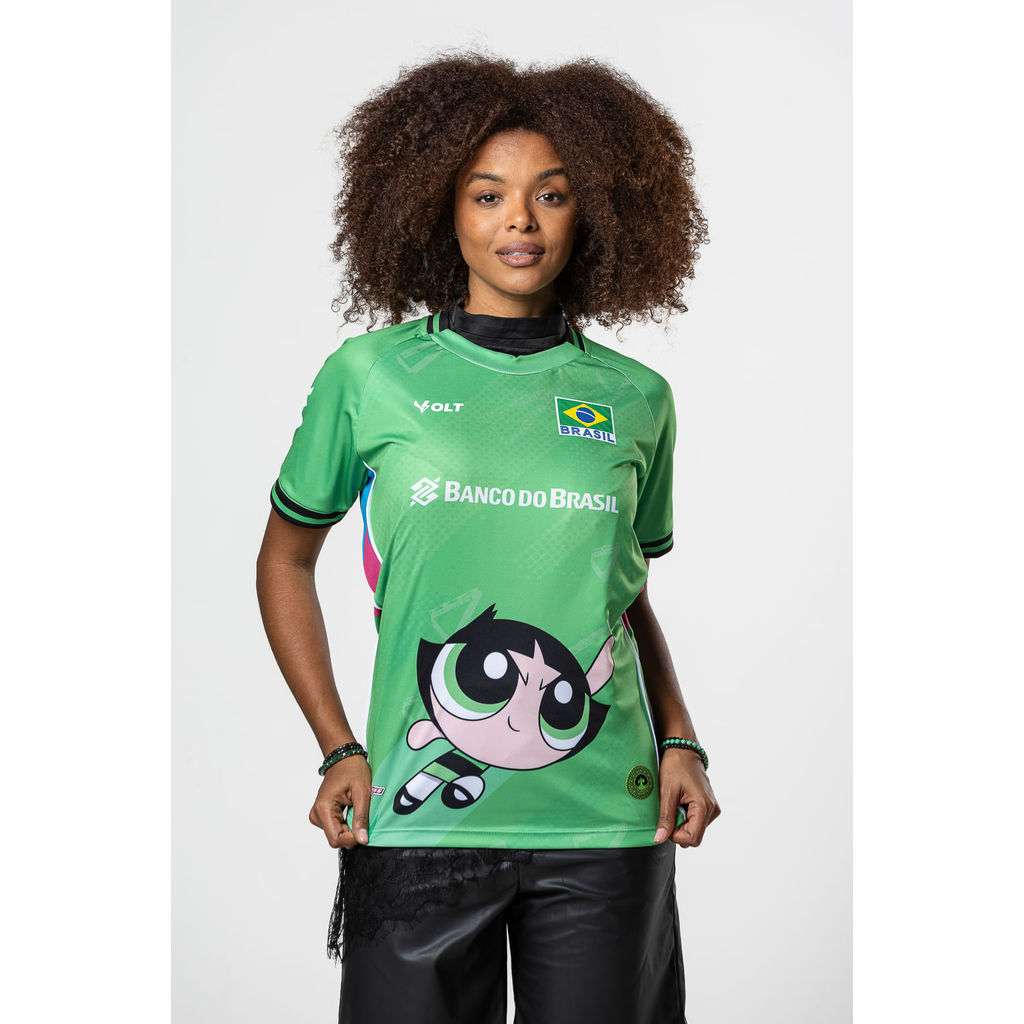 Camisa Docinho Meninas Superpoderosas 2026 Vôlei Brasil Feminina Volt