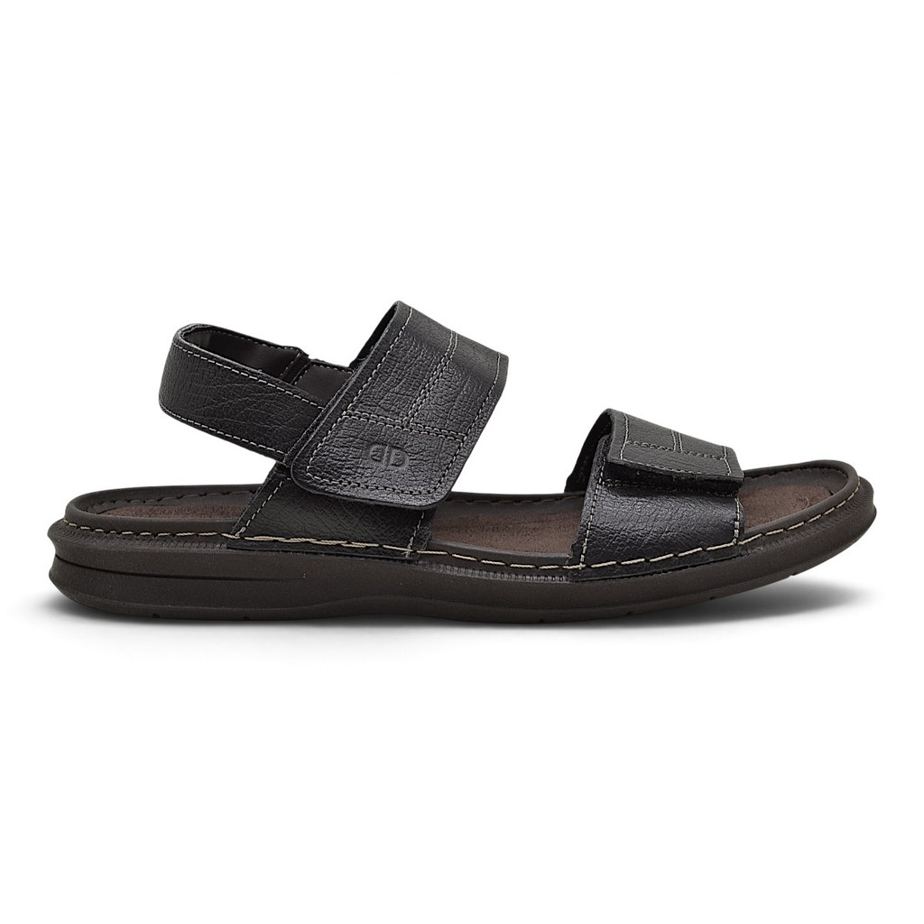 Sandalia de Couro Masculina Democrata Lazy Tiras Ajustaveis