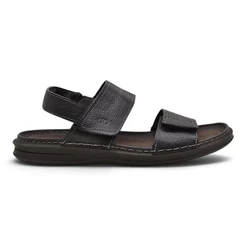 Sandalia de Couro Masculina Democrata Lazy Tiras Ajustaveis