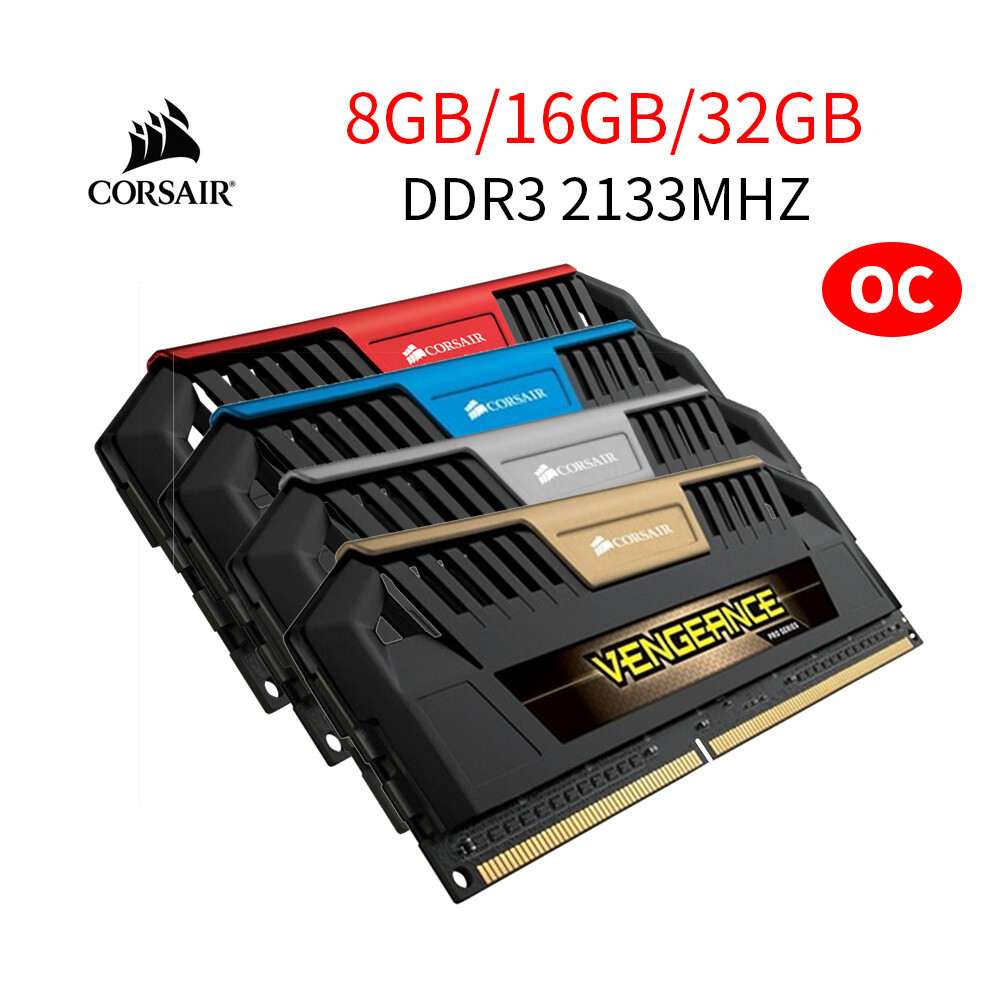 Para Corsair Vengeance Pro 32GB 16GB 8GB DDR3 OC 2133MHz PC3-17000 Lote De Memória De Desktop