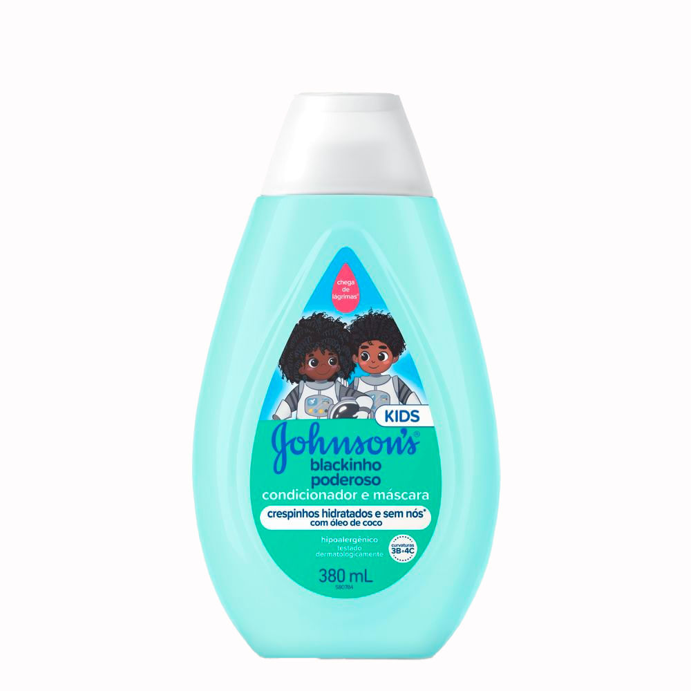 Condicionador e Máscara Johnson's Kids Blackinho Poderoso 380ml