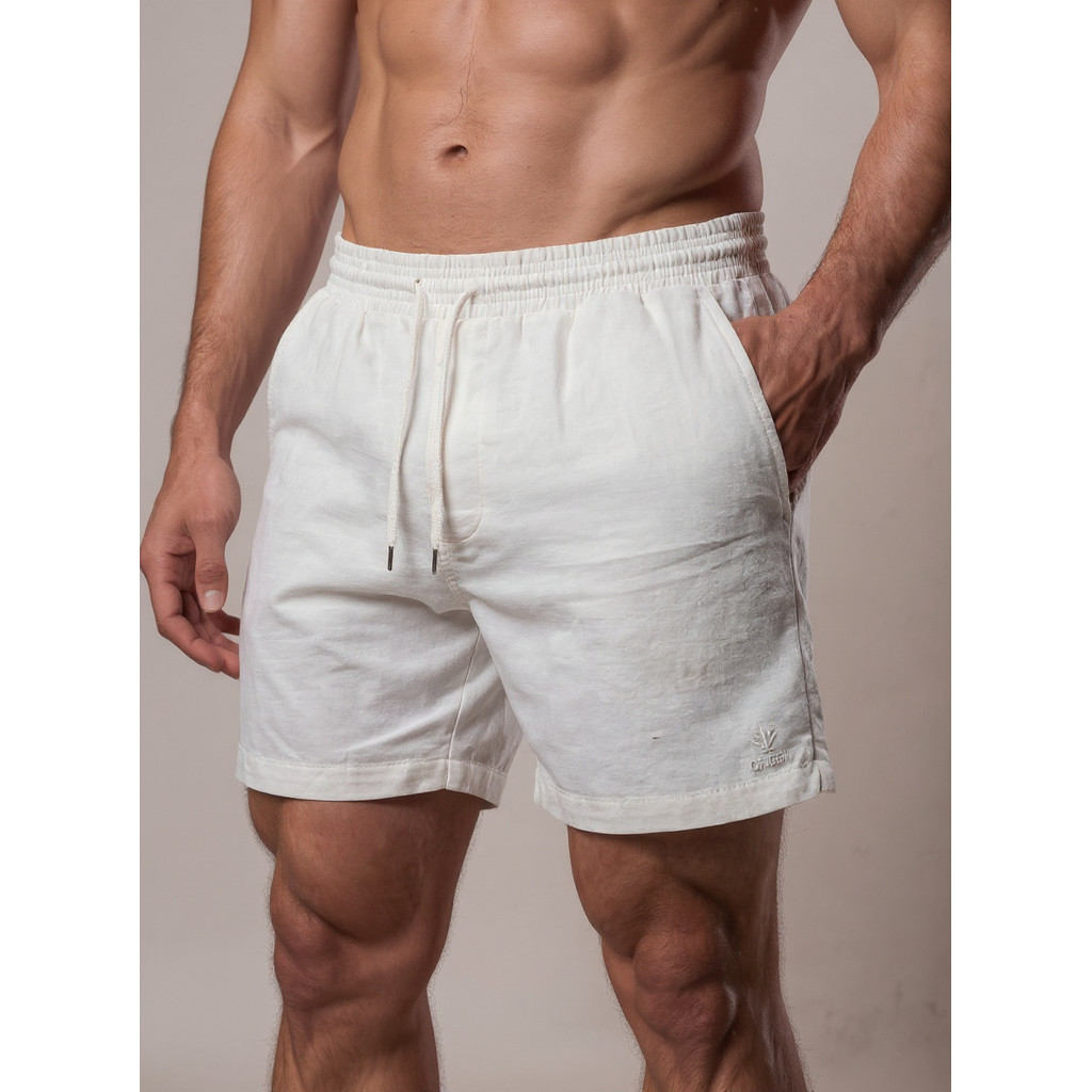 Kit 3 Bermudas Masculinas Linho Elastano Praiana Confortável Verão — Universo dos Achados PRP