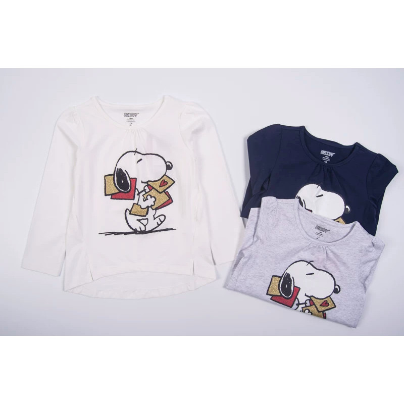 Casa única bebê menina primavera outono puro algodão manga comprida camiseta topo menina bonito dos desenhos animados pu