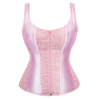 Colete Corset Foral, Top Corset para Mulheres Plus Size, Cinta Modeladora de Cintura com Alças 3171