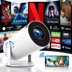 Projetor 4K HD 150 Polegadas Celular, Tv B0x, Xbox, PS, Pc, Wifi e Bluetooth HY300 Magcubic 110 AIRER.BR